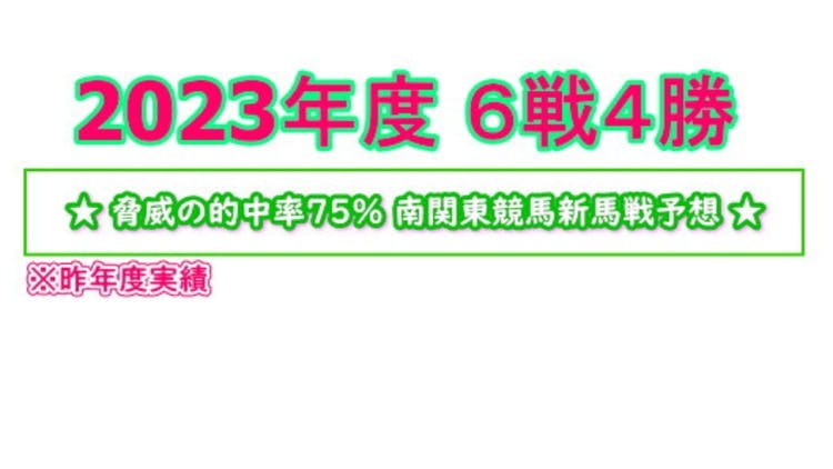 ☆南関東競馬新馬戦予想2023年度版☆ 5/25 (現在6戦4勝) - DMM