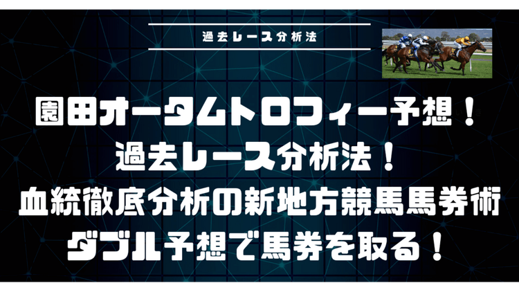 園田オータムトロフィー予想❗ダブル馬券術で勝負出来る❗ - DMMオンラインサロン