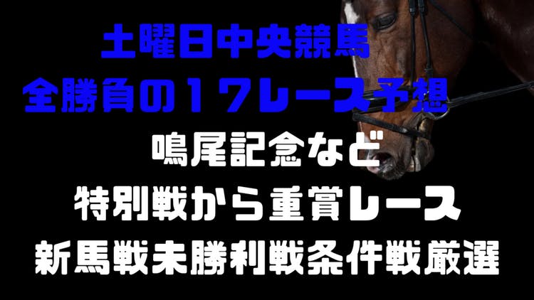 鳴尾記念など土曜日完全勝負レース予想❗１７レースパック❗ - DMMオンラインサロン