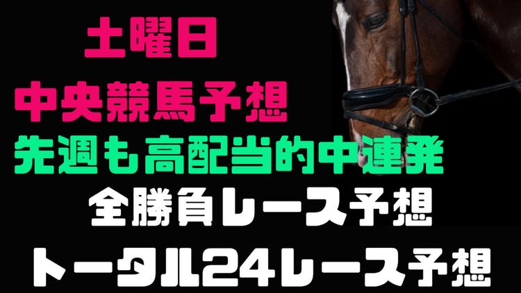 土曜日パーフェクト予想❗全２４の勝負レース予想パック❗今週も期待❗ - DMMオンラインサロン