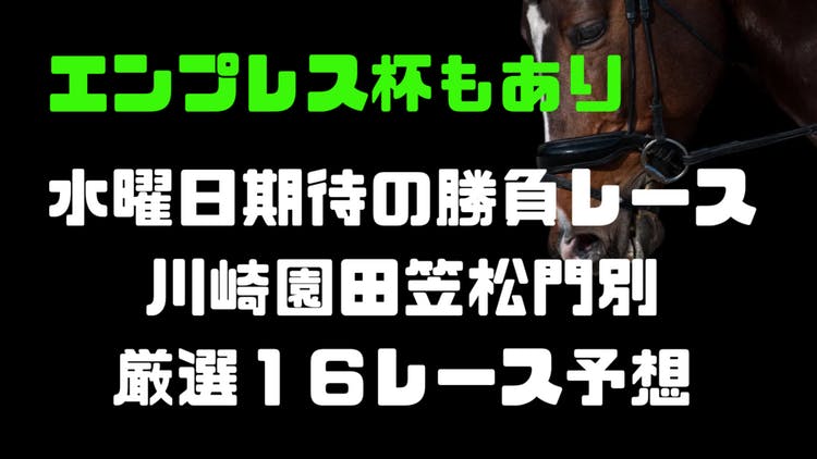 エンプレス杯もあり❗水曜日地方競馬予想❗厳選の１６レース予想❗ - DMMオンラインサロン