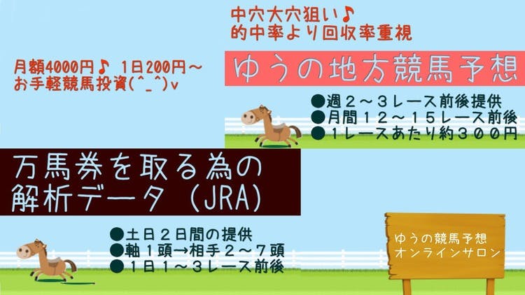 ☆日本ダービーｘ目黒記念☆ 両方とも大穴万馬券狙い予想です(^_^)v - DMMオンラインサロン